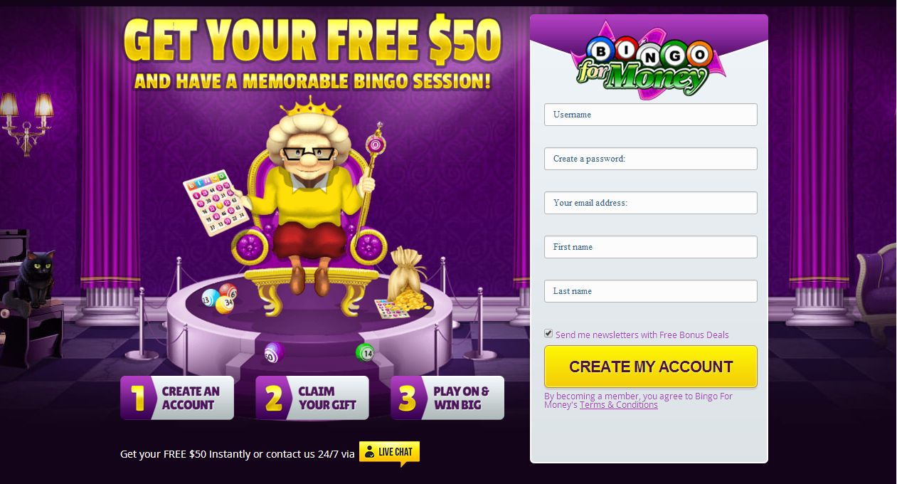 Bingo for Money Review - Great Bonuses and offers! - Bingo. org