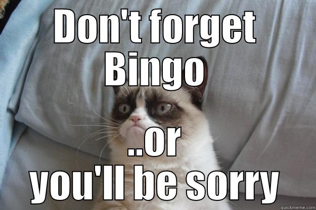 Bingo Memes Grumpy Cat youll be sorry