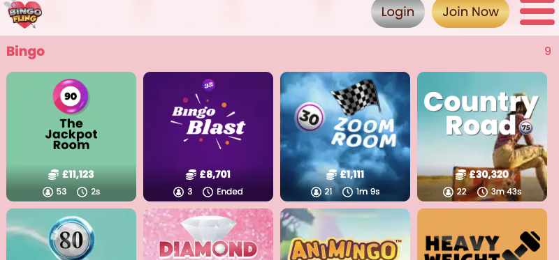 Bingo Fling Games