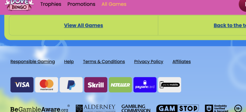 Dove Bingo Overview