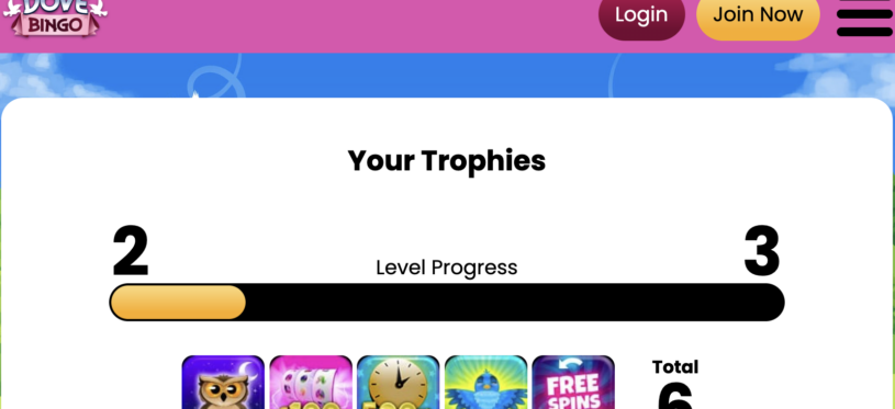 Dove Bingo Trophies