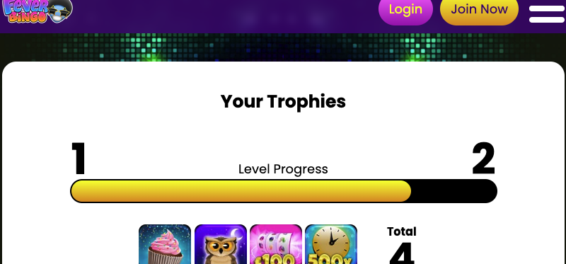 Fever Bingo Trophies